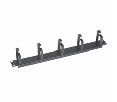 Xtendlan Panel do wiązania 1U czarny - wysokość uchwytu 70mm / 5 metalowych uchwytów