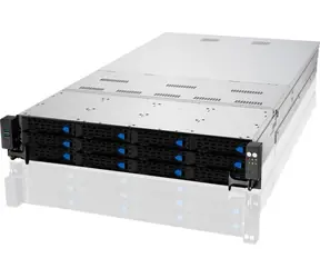 Serwer Asus RS720A-E11-RS12E czarny / AMD EPYC 7003 / AMD 2x SP3 / 32x DDR4 / 12x SATA / LAN / USB / 2U