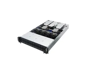 Serwer Asus RS720A-E9-RS24V2 czarny / AMD EPYC 7003 / AMD 2x SP3 / 32x DDR4 / 24x SATA / LAN / USB / 2U