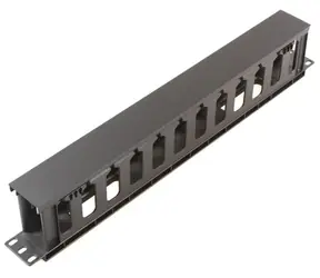 Uchwyt do zarządzania kablami MicroConnect z tworzywa sztucznego 19" do szafy 1U, czarny