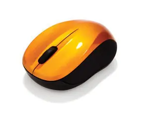 Verbatim Go Nano Orange / Bezprzewodowa mysz laserowa / 1600 DPI / 3 przyciski / 1 kółko / 2xAAA 