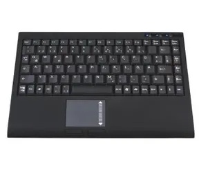 Keysonic ACK-540U+ (US) Miniklawiatura / Touchpad / USB / czarna