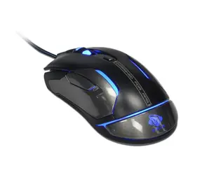E-BLUE Auroza Gaming FPS czarny / mysz laserowa do gier / 6 przycisków / 1 kółko / przewodowy (USB) / 8200DPI / podświetlenie RGB
