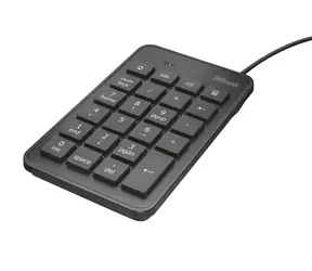 Trust XALAS czarny / Klawiatura numeryczna / USB / 1,5m