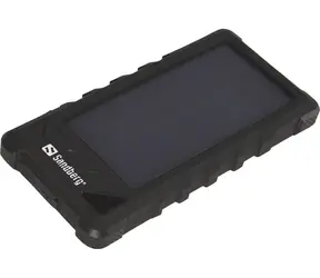 Sandberg PowerBank Outdoor Solar 16000 mAh czarny / IP67 / ładowanie solarne / 5V 3,4A / 2x USB A