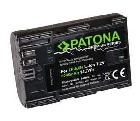 Akumulator PATONA do foto Canon LP-E6N / 2040mAh / Li- ION Premium