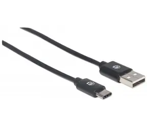 Kabel Manhattan Hi-Speed USB-C męski > USB 2.0 męski 2m / czarny