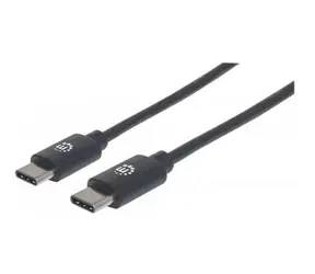 Kabel Manhattan Hi-Speed USB-C męski > USB-C męski 2m / czarny