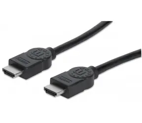 Kabel Manhattan 4K HDMI z Ethernetem 3M czarny / połączeniowy / ekranowany 