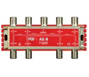 Splitter FTE AS 8, zakres 5-2400 MHz, złącze F