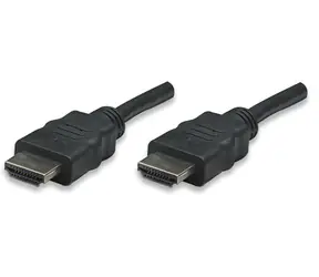 Kabel Manhattan do monitorów HDMI-HDMI 5m / czarny / ekranowany