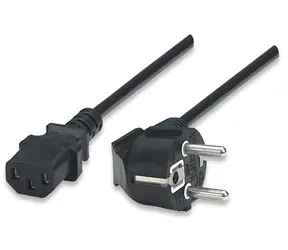 Kabel zasilający Manhattan do monitora - gniazdo C13F / 1,8m