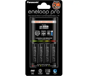SMART i szybka ładowarka Panasonic BQ -CC55 + Eneloop Pro AA 2500mAh 4 szt.