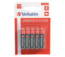 Baterie alkaliczne Verbatim typu blister AAA 1,5 V 10 szt. w blistrze