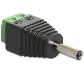 Adapter DeLock DC 1,3 x 3,5 mm męski > listwa zaciskowa 2 piny