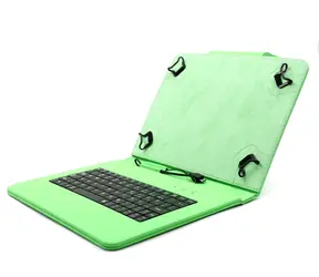 C-tech PROTECT NUTKC-04 zielone / uniwersalne etui z klawiaturą do tabletów 9.7"-10.1" / FlexGrip