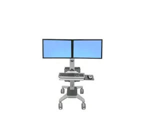 Ergotron Neo Flex Dual WideView WorkSpace / regulowana stacja robocza / nośność 5,4-18 kg / wysokość 51 cm / nachylenie 90°