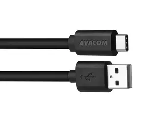 Kabel USB do transmisji danych i ładowania Avacom - USB Type-C 100cm czarny