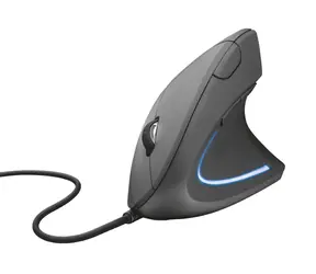 Trust Verto Ergonomic / Mysz / przewodowa / praworęczna / optyczna / USB / 1600dpi / czarna