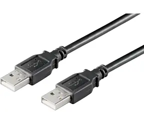 Kabel MicroConnect USB2.0 A (M) - USB2.0 A (M) / 0,5 m / czarny