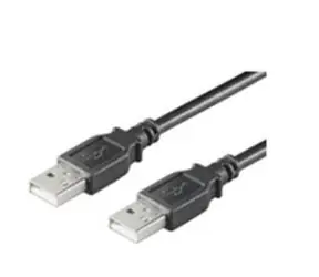 Kabel MicroConnect USB2.0 A (M) - USB2.0 A (M) / 1m / czarny