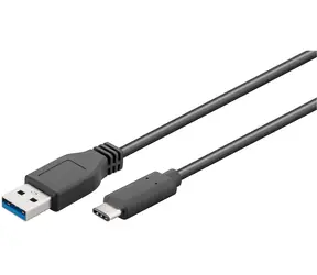 Kabel MicroConnect USB3.1 C (M) - USB3.0 A (M) / 0,5 m / czarny