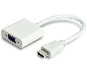 Adapter MicroConnect HDMI 1.4 - VGA MF / 1920x1080p@60MHz / brak dźwięku / 0,3m / biały