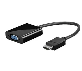 Adapter MicroConnect HDMI 1.4 - VGA MF / 1920x1080p@60MHz / audio / 0,3 m / czarny