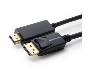 MicroConnect DisplayPort 1.2 - Kabel HDMI MM / 2m / 6mm / 30Hz / czarny