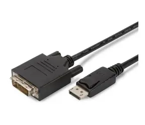 Kabel MicroConnect DisplayPort 1.2 - DVI-D MM / 5 m / 6 mm / Dual-Link / 1920 x 1080 / czarny