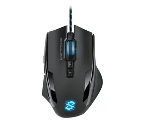 Mysz optyczna dla graczy Sharkoon Skiller SGM1 czarna / 10800 dpi / 12 przycisków / USB