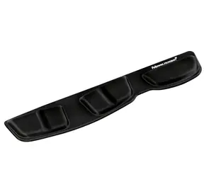 Fellowes Health-V Microban Lycra - Podpórka pod nadgarstki czarna / pianka pod nadgarstki klawiatury 
