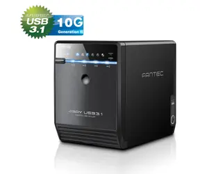 Fantec QB-35U31 czarna / obudowa zewnętrzna na 4X dysk twardy 3,5" SATA / USB 3.1