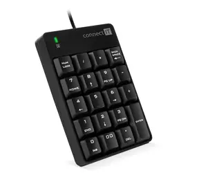 Connect IT NumCALC przewodowa klawiatura numeryczna w kolorze czarnym