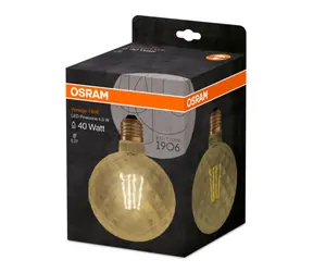 OSRAM LED Filament Vintage 1906 PINECONE 4.5W E27 / 470lm / 2500K / 15000h / noDIM / A+ / Szkło bezbarwne ZŁOTY