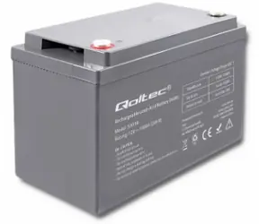 Akumulator Qoltec AGM 100Ah / 12V / max.30A