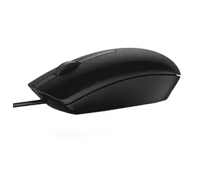 DELL MS116 (570-AAIR) czarna / Mysz optyczna / 1000dpi / 2 przyciski + kółko przewijania / USB / 1,8 m