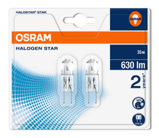 OSRAM Halogen Halostar Star 64432 ST 12V 35W GY6.35 / 630lm / 2700K / 2000h / noDIM / C / Szkło / Blister 2szt