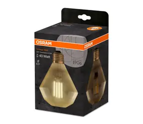 OSRAM LED Filament Vintage 1906 DIAMOND 4.5W 825 E27 / 420lm / 2500K / 15000h / noDIM / A+ / Szkło przezroczyste złoto / 1szt