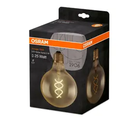 OSRAM LED Filament-twist Vintage 1906 Globe 125 5W E27 / 250lm / 2000K / 15000h / noDIM / A / Szkło przezroczyste złoto / 1szt