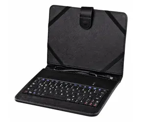 Etui HAMA ze zintegrowaną klawiaturą do tabletu 8" czarne / wbudowana klawiatura / OTG / wbudowana podstawka / USB