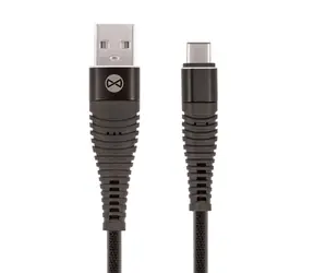Kabel do transmisji danych Forever USB-C w kolorze czarnym