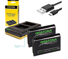 Ładowarka PATONA Photo Dual Quick Sony NP-BX1 + 2x akumulatory 1090mAh/USB