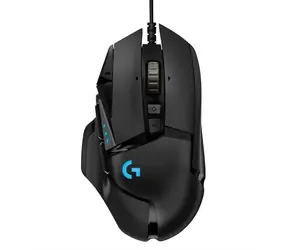 Logitech G502 HERO czarny / mysz do gier / USB / czujnik optyczny / 25600dpi / 11 prog. guziki / 2,1m