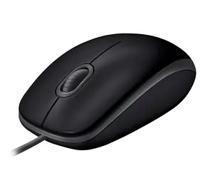 Logitech Mouse B110 Silent black / mysz optyczna / USB / 1000dpi / 3 przyciski / 1,8m
