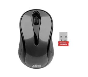 A4Tech G3-280N Szaro-Czarny / Bezprzewodowa mysz optyczna / 1000 DPI / 2,4 Ghz / V-Track / 3 Przyciski / Nano USB / Bateria 1x AA 