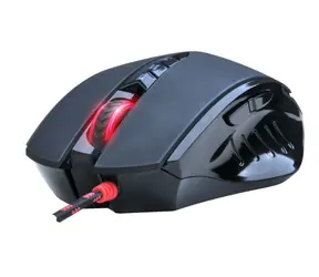 A4Tech BLOODY V8 czarna / mysz optyczna do gier / 3200 DPI / BEZ dziurek / 8 przycisków / praworęczna / USB