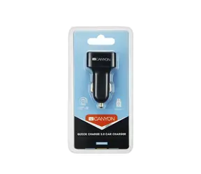 Canyon CNE-CCA07B / ładowarka samochodowa / 3x USB / 1x QC 3.0 / 2.4A / czarna