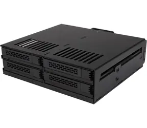 Icy Dock MB324SP-B Tough Armor czarna / pudełko na 4X dyski twarde i SSD 2,5" SATA i SAS / gniazda do 5,25"