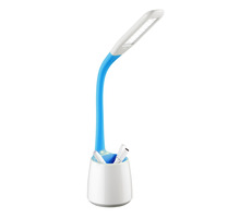 Platinet PDLJ5 niebieska / lampa LED / 6,5 W / 233 lm / 5500 K / 35 000 h / miejsce na ołówki